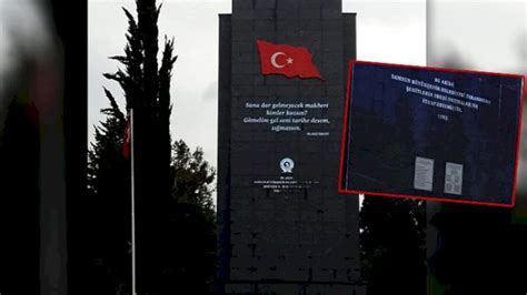 Ş­e­h­i­t­l­i­k­ ­A­n­ı­t­ı­­n­d­a­n­ ­A­t­a­t­ü­r­k­’­ü­n­ ­A­d­ı­ ­Ç­ı­k­a­r­ı­l­d­ı­